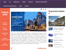 Tablet Screenshot of icmce.org